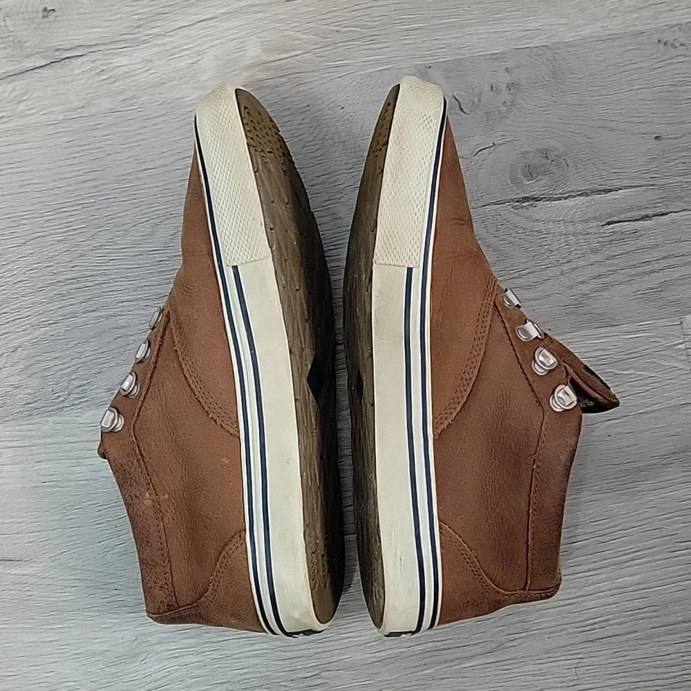 Sperry brown Top-Sider Striper Storm waterproof sneakers size 10 mens STS2642